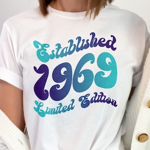 Retro Birth Year TShirt, Birthday Gift, Birth Year T-Shirt, Personalized Year Shirt, Birthday T-shirts, Vintage t- shirt, Retro Vibe Tee,