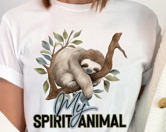 Sloth Spirit Animal T-Shirt, Sloth Tee, Funny Shirt
