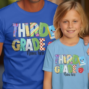Custom Third Grade T-Shirt | Third Grade Tee | Back To School Shirt | Personalized Third Grade T Shirt | First Day Of School