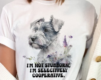 Schnauzer Shirt | Mini Schnauzer | Dog Owner Gift | Schnauzer Tee | Dog Mom Shirt | Miniature Schnauzer T | Dog TShirt