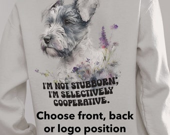 Mini Schnauzer T-Shirt, Dog Mom Gift, Funny Saying Tee