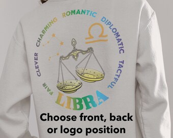 Libra Zodiac Tee, Libra Sweatshirt, Libra birthday, Zodiac T-Shirt, Astrology TShirt, Gift for Libra, Libra Sign T Shirt