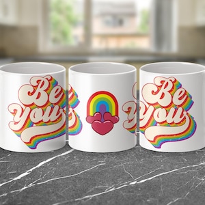 Be You Mug, Inspirational Coffee Cup with Motivational Quote, Perfect Self-Love Gift for Home or Office - Uplifting Mug for Daily Positivity