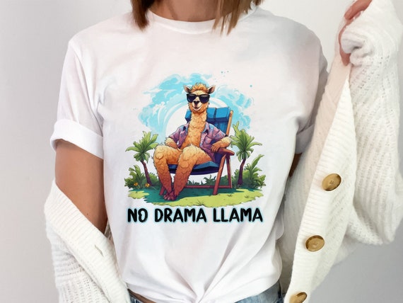 Cute No Drama Llama Tshirt Cute No Drama Llama Tshirt