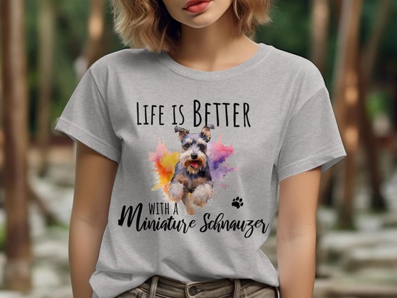 Miniature Schnauzer Tshirt Miniature Schnauzer Tshirt