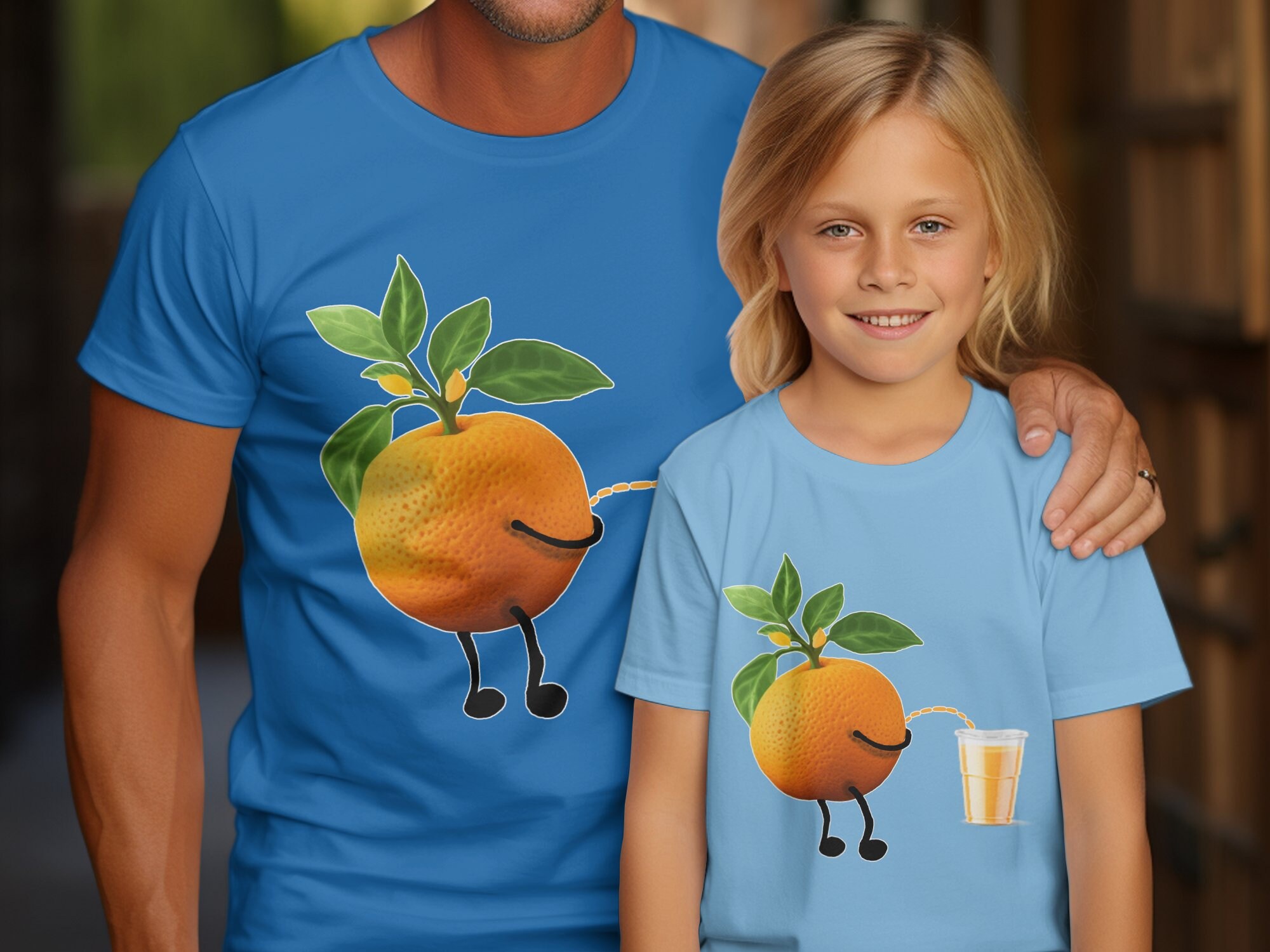Orange Peeing Juice Graphic T-shirt, Funny Sarcastic Gift - Etsy