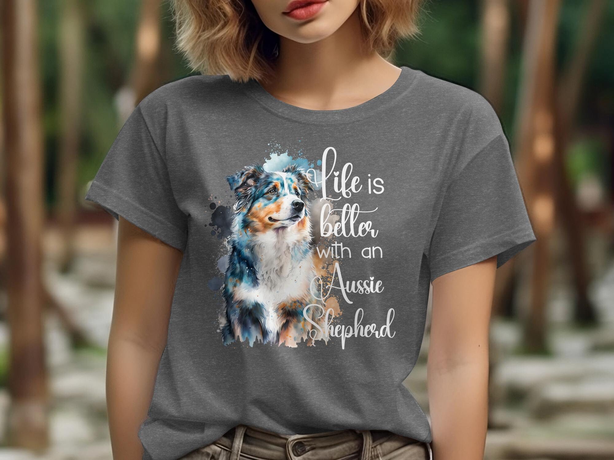 Aussie Shepherd T-shirt, Dog Mom Gift, Australian Shepherd Tee - Etsy