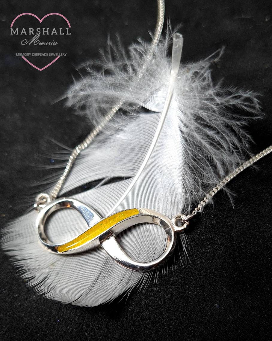Infinity necklace for ashes deals