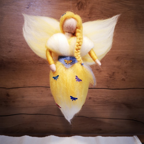 Butterfly fairy felted