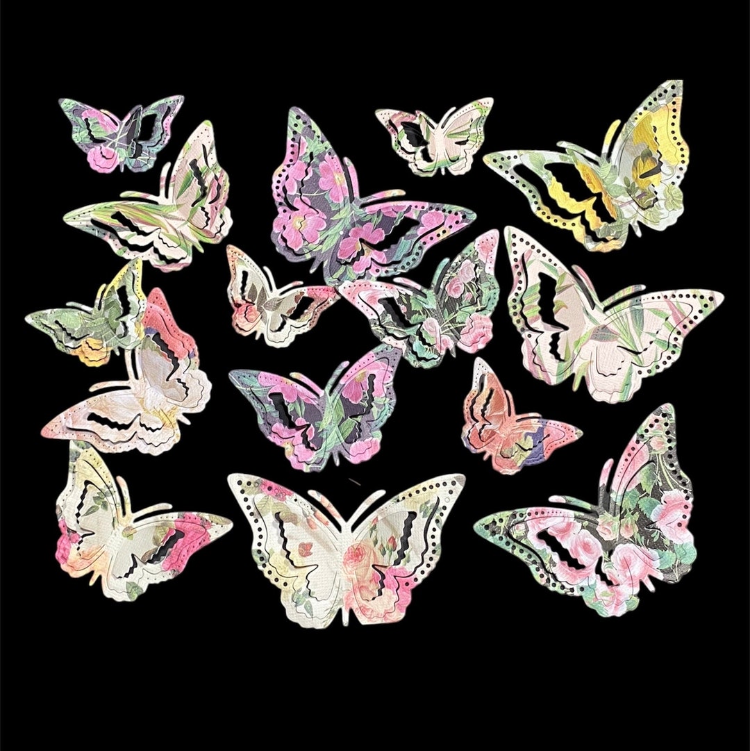 Paper Butterfly Die Cuts for Card Making, Scrapbooking Embellishments ...