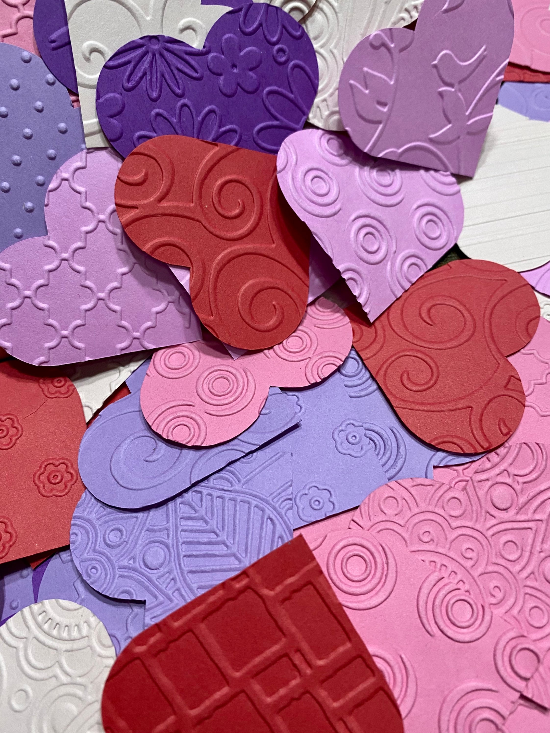  Valentine's Day 3 Pieces Heart Punch Heart Paper Hole Punch  Heart Shapes Punch 1 Inch 5/8 Inch 0.4 Inch Craft Lever Punch Handmade  Paper Punch, Mini Craft Paper Punches, Pink