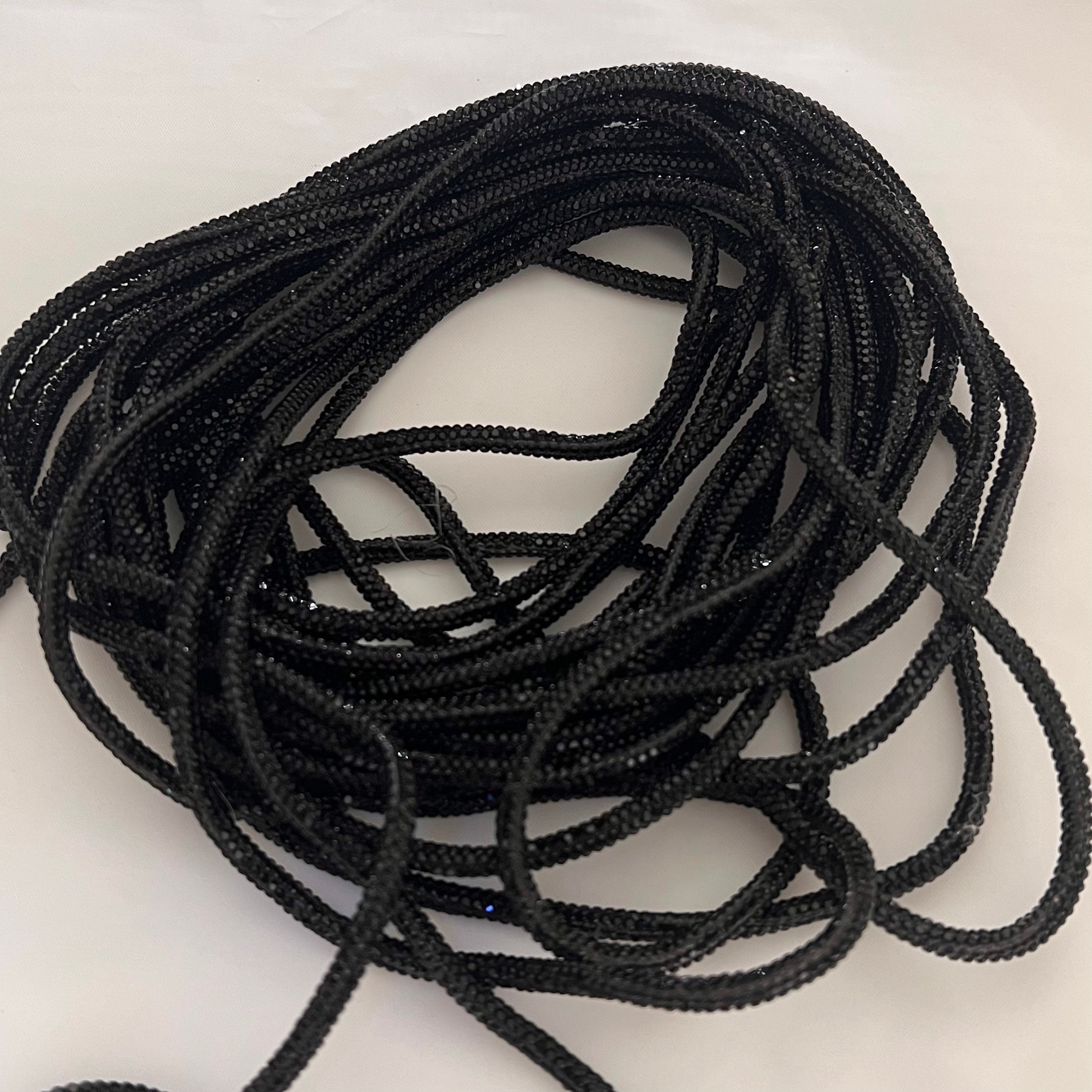 5mm Rhinestone Cord/ Rhinestone Rope/ Rhinestone Trim per Yard/ 36 ...