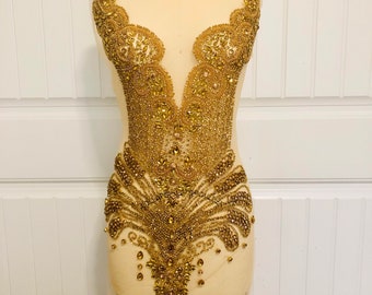 Gold Bodice Applique 08