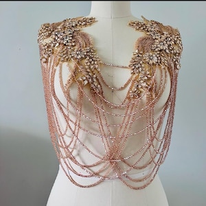 Champagne/Tan Rhinestone Applique 019