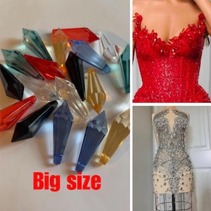 38mm Chandelier Faceted Crystal Beads/ Crystal Pendant 38mm / 1.49 Inches