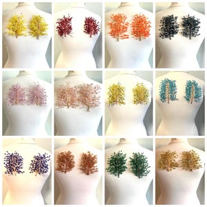 3d Rhinestone Applique/ 3d Embellishment/Item / Comes in pairs #179
