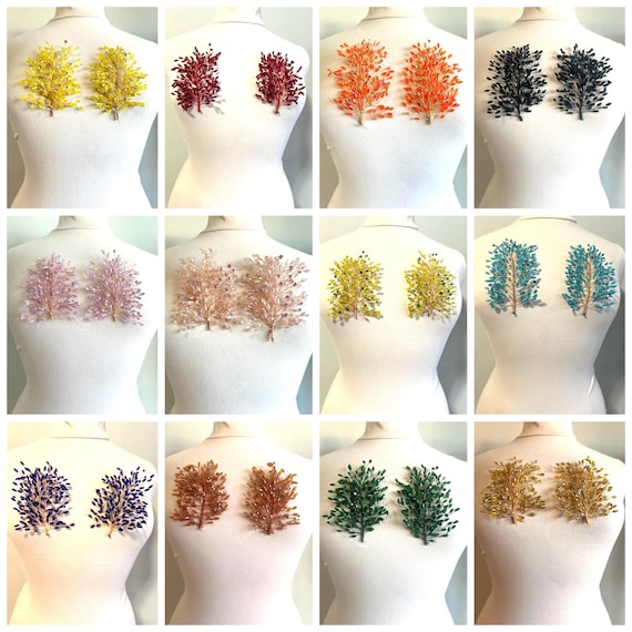 3d Rhinestone Applique/ 3d Embellishment/Item / Comes in pairs #179