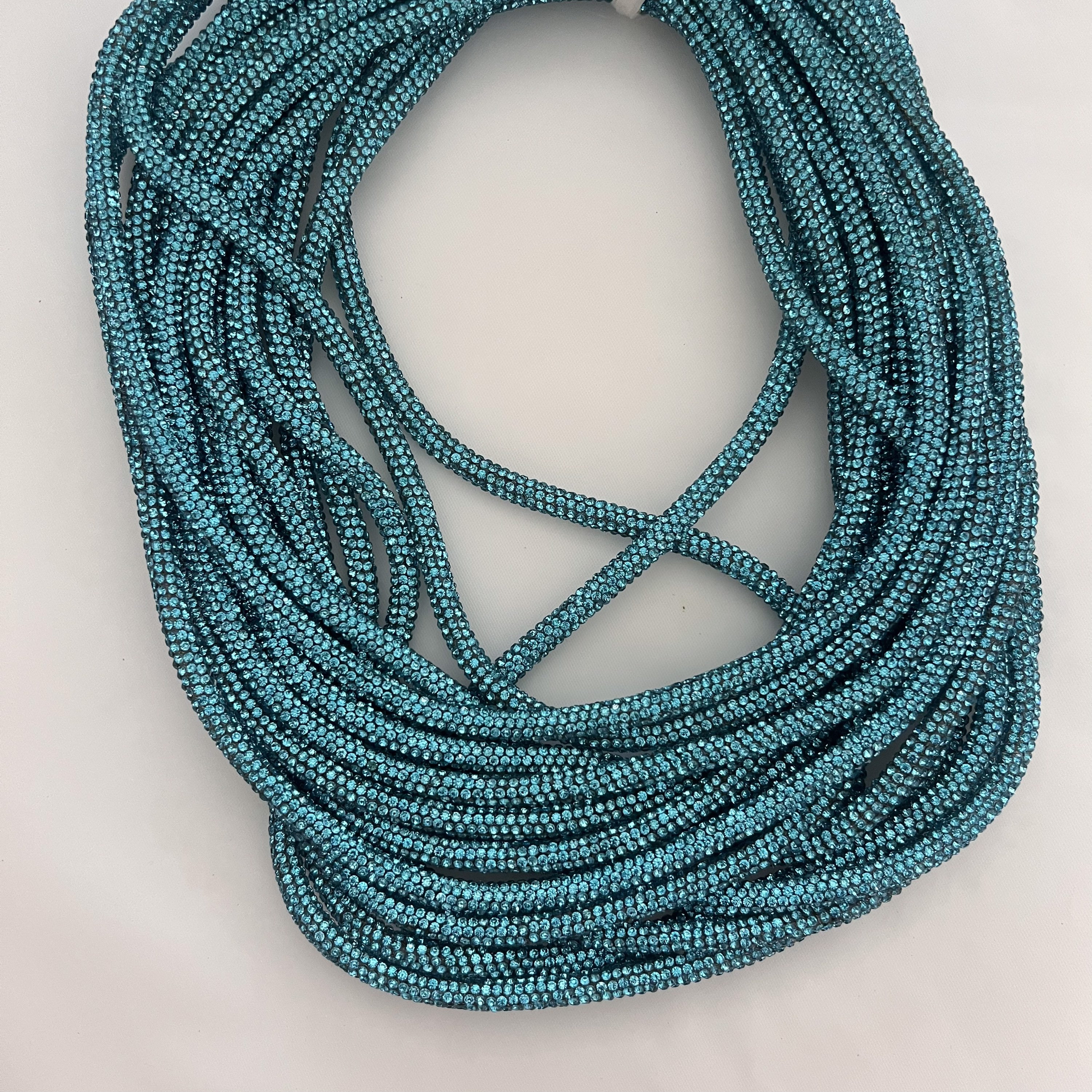 6 Mm Rhinestone Cord/ Rhinestone Rope per Yard/ 36 Inches per Yard - Etsy
