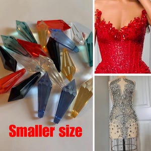 31mm Chandelier Faceted Crystal Beads/ Crystal Bead Pendent 1 1/4 inches