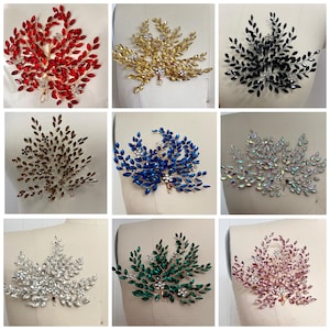3d Applique/ Rhinestone Hair Embellishment/ # 173