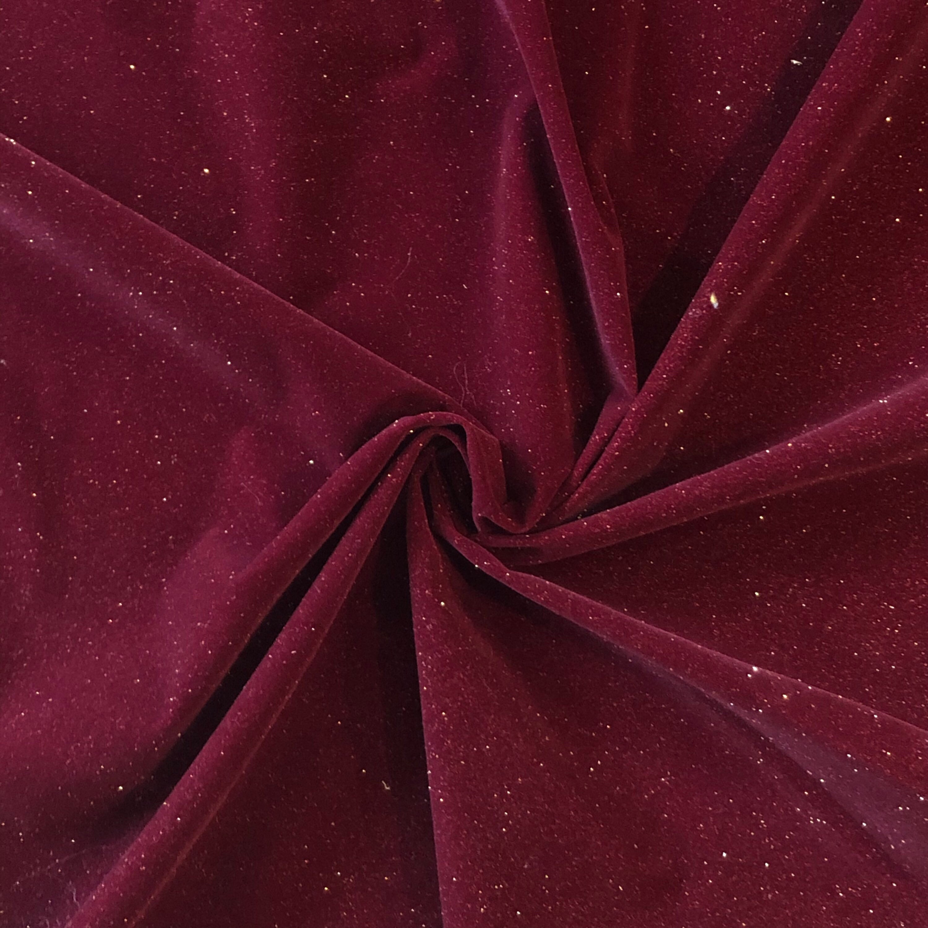 Maroon Velvet Metallic Cotton Fabric/ Maroon Non Stretch Star - Etsy