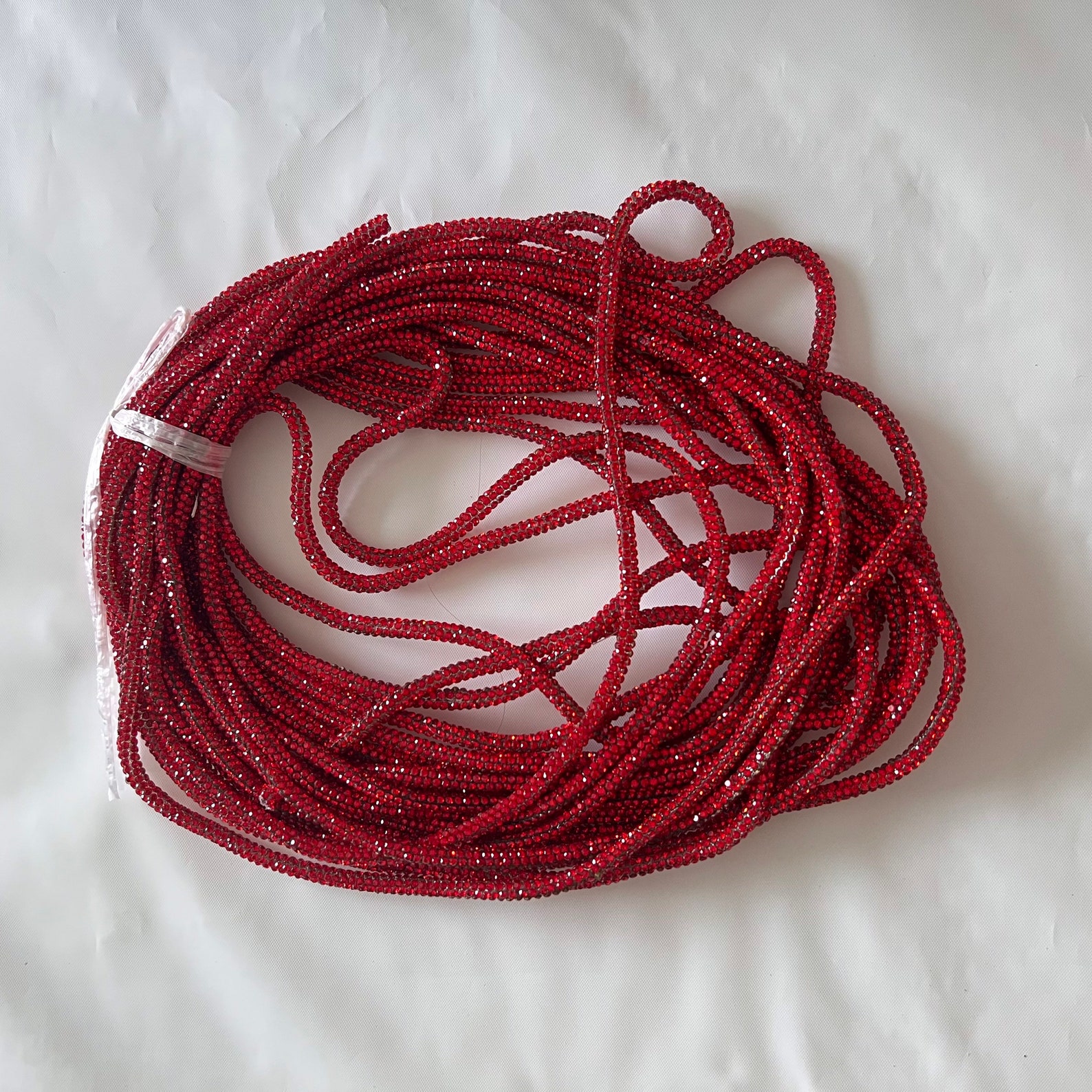 5mm Rhinestone Cord/ Rhinestone Rope/ Rhinestone Trim per Yard/ 36 ...