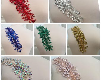 3d Rhinestones Appliqués / Rhinestone Hair Embellishment/ Price is for 1 Piece / #146