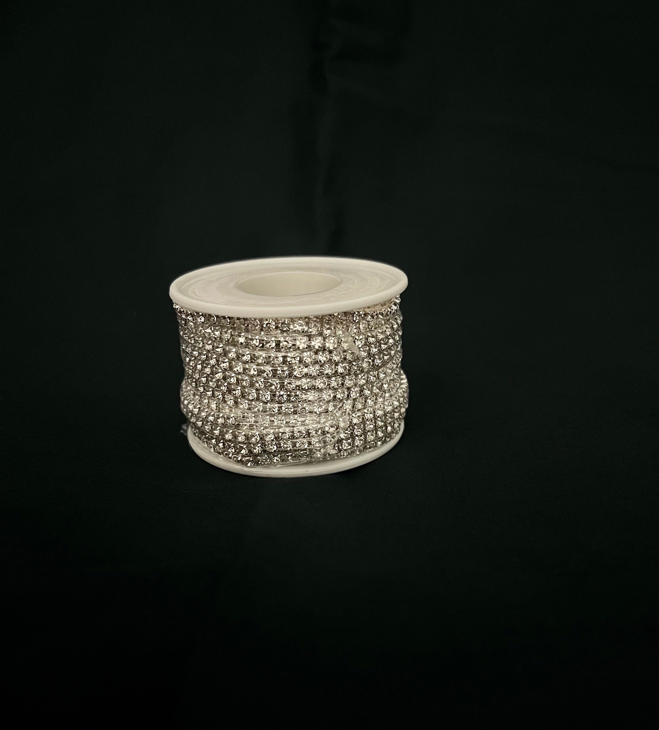 SS 12 Rhinestone Cup Chain/ 3MM Rhinestone Chain by the Yard/ 36 Inches ...