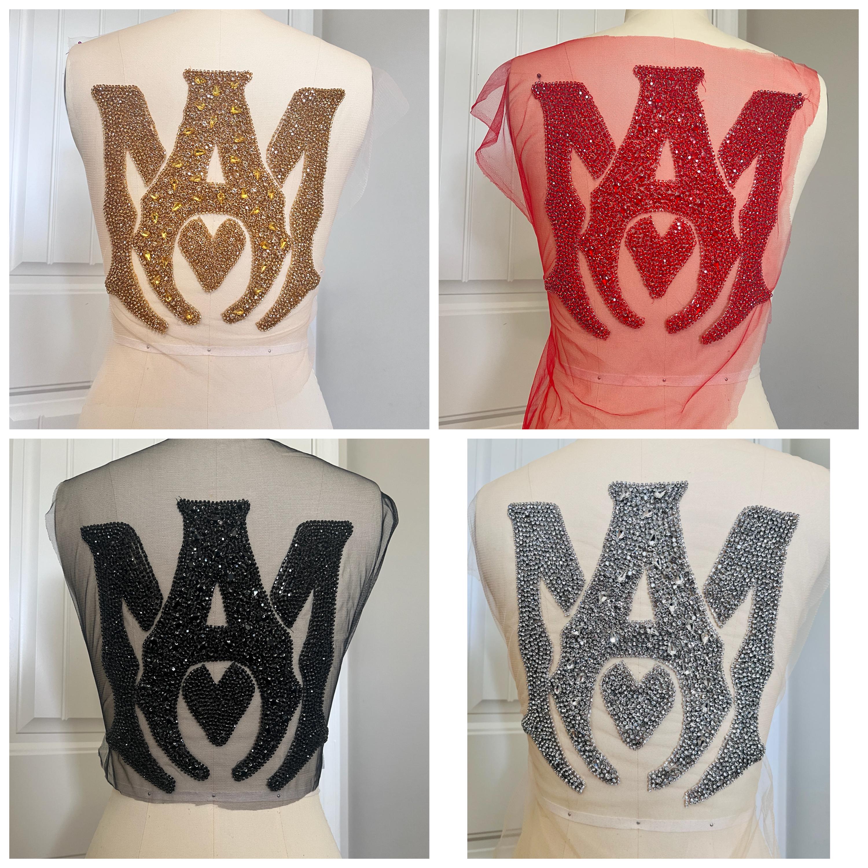 AMIRI Rhinestone Large Applique/ Amiri Sewn/iron on