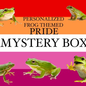 Personalized Frog Themed Lesbian Pride Mystery Box