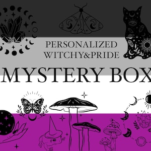 Personalized Witchy Themed Asexual Pride Mystery Box