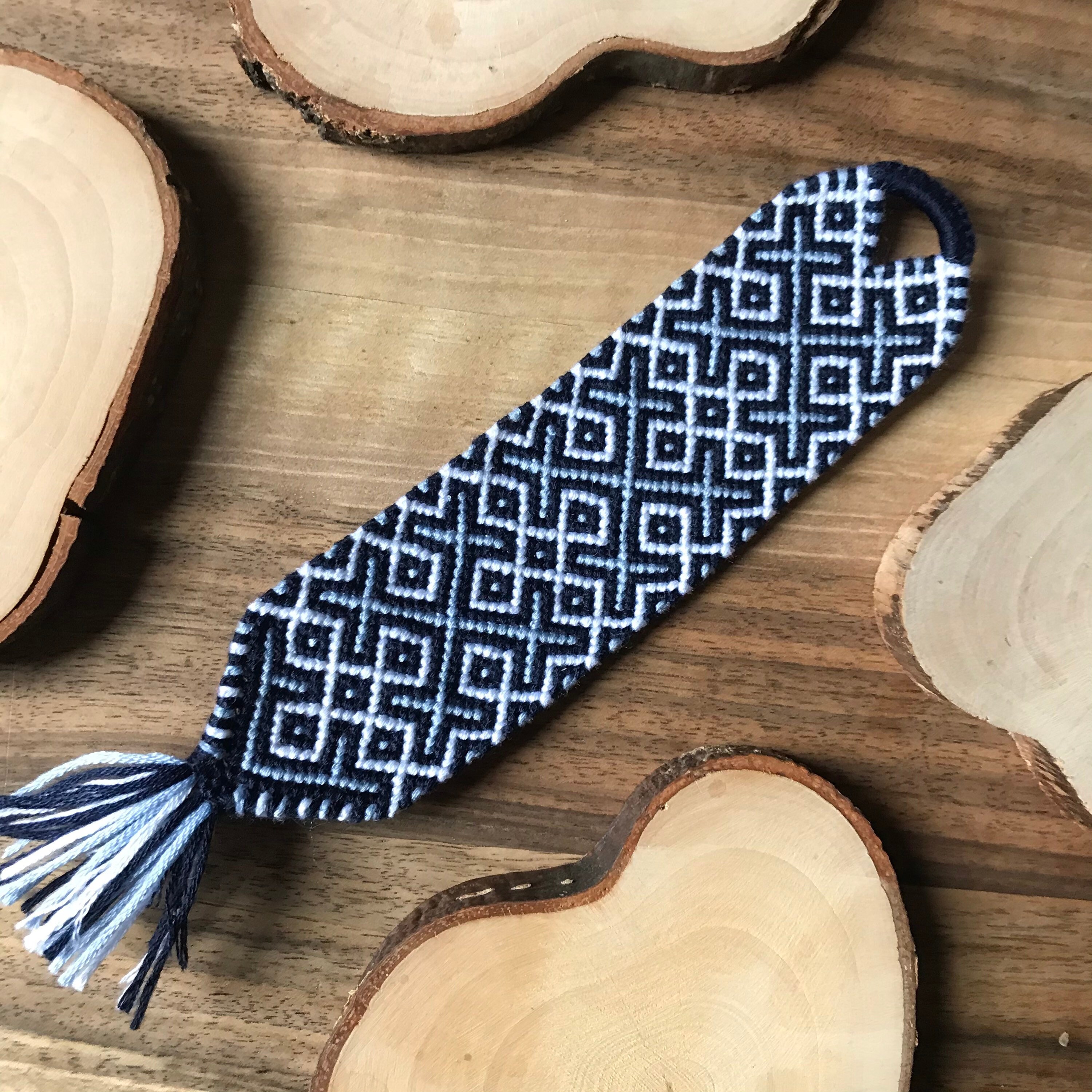 Macrame Bookmark Hand Crafted Knotted Bookmark Book Etsy