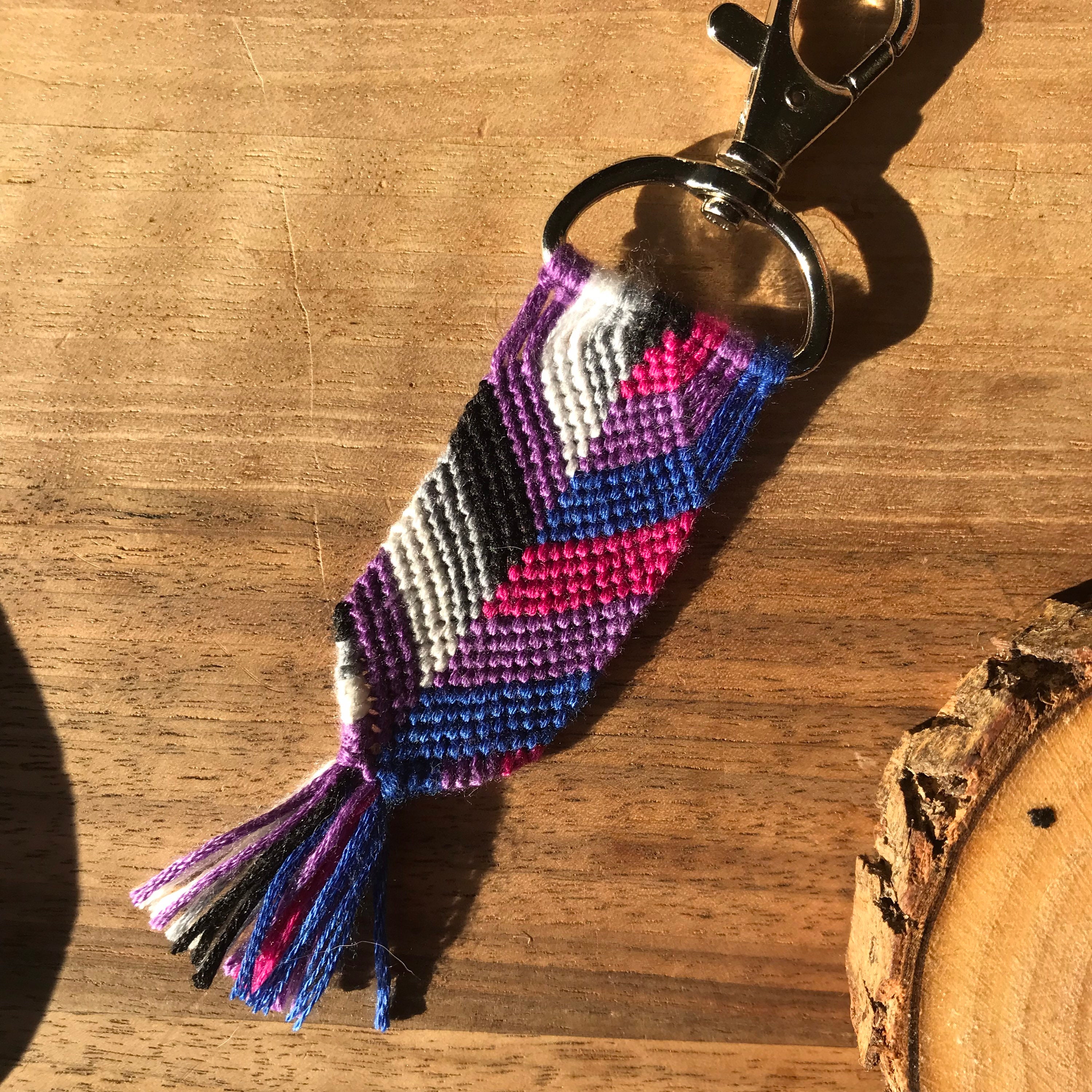 Porte-clés bisexuel et asexuel