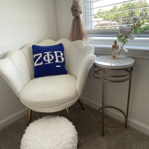 Zeta Phi Beta Decorative Pillow, New Member Gift, 1920, Finer Womanhood, Sorority Pillow, Divine Nine Sorority