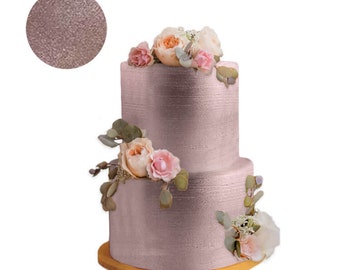 LIGHT ROSE GOLD Highlighter Dust  ( 4 g - 1 oz - 2 oz - 4 oz ) , metallic dust,  Vegan friendly, nut free, gluten free, cake decoration.