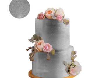 SILVER HIGHLIGHTER DUST  ( 4 g - 1 oz - 2 oz - 4 oz )  , metallic dust,  Vegan friendly, nut free, gluten free, cake decoration.