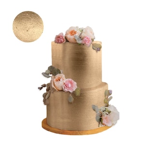 RICH GOLD  HIGHLIGHTER Dust  ( 4 g - 1 oz - 2 oz - 4 oz ) , metallic dust,  Vegan friendly, nut free, gluten free, cake decoration.