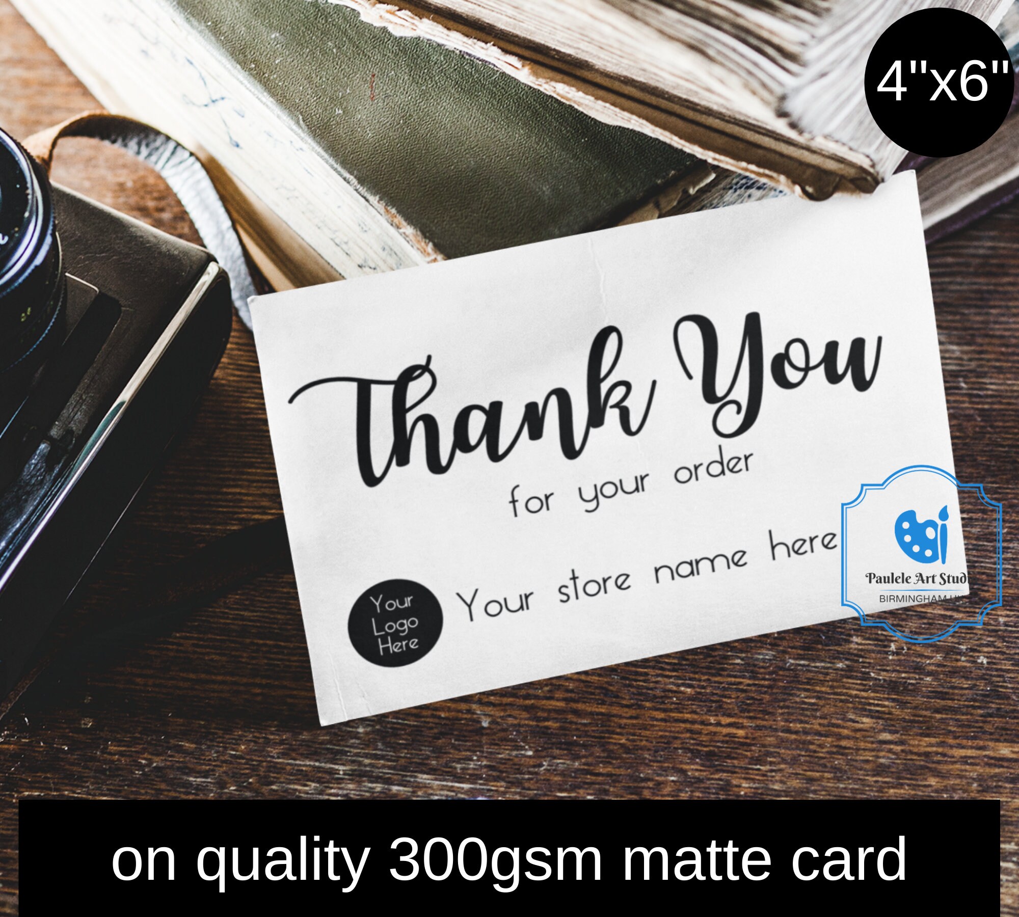 Custom Business Thank You Cards Small Business Thank You Etsy