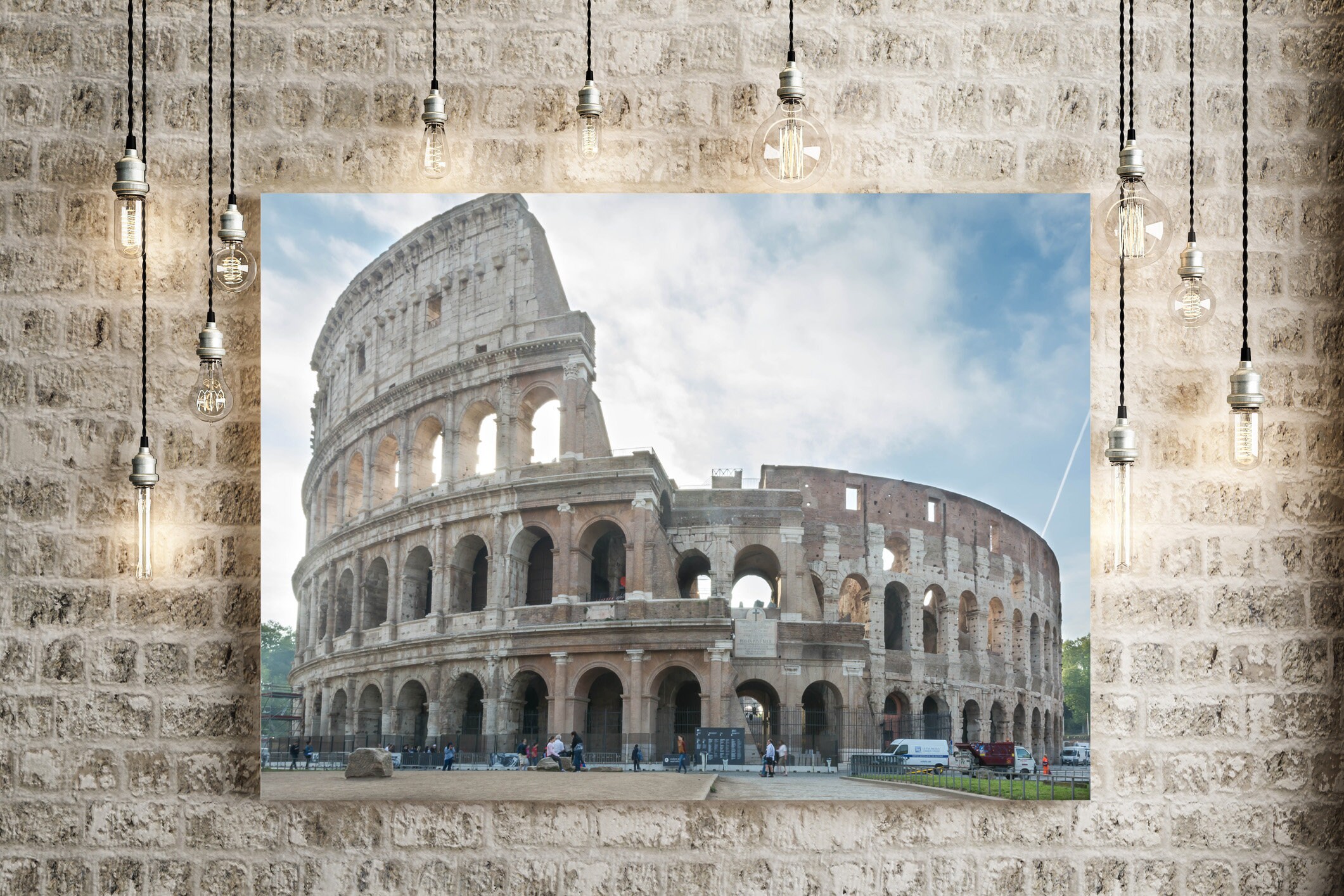 Roman Colosseum Photograph, Italy Picture, Ancient Rome Wall Décor