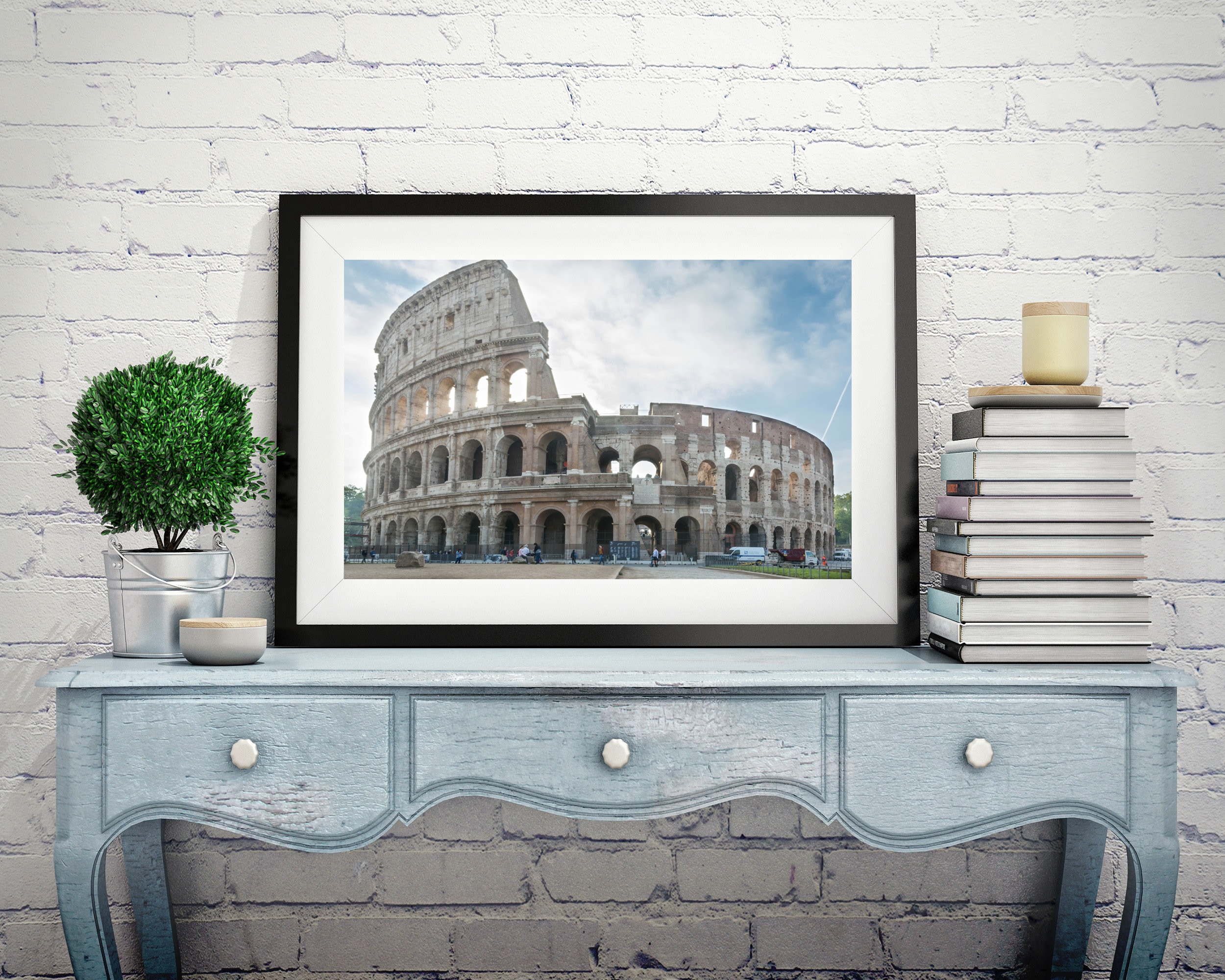 Roman Colosseum Photograph, Italy Picture, Ancient Rome Wall Décor