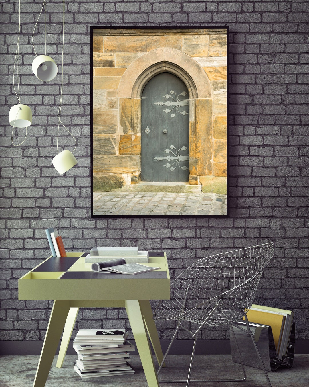 Rustic Doorway Photograph, Historic European Door Picture, Wall Décor