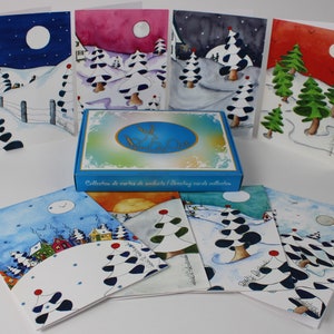 PierRo Art - Carte de souhait de Noel  - Coffret #5