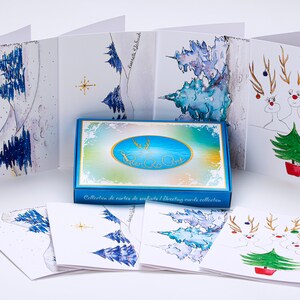 PierRo Art - Carte de souhait de Noel  - Coffret #6