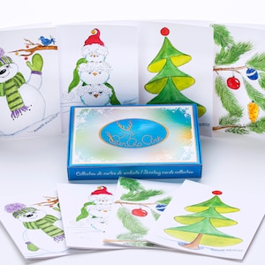 PierRo Art - Carte de souhait de Noel  - Coffret #2