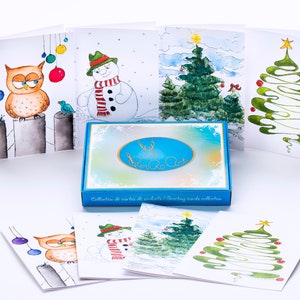 PierRo Art - Carte de souhait de Noel  - Coffret #1