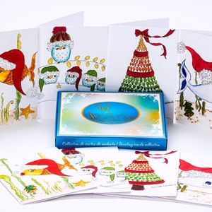 PierRo Art - Carte de souhait de Noel  - Coffret #5