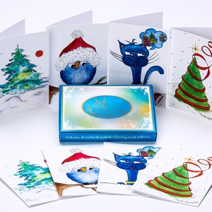 PierRo Art - Carte de souhait de Noel  - Coffret #4