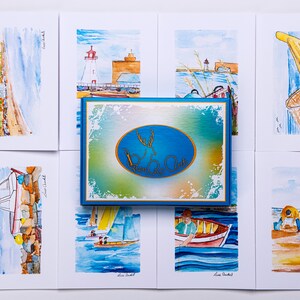 PierRo Art -   2020 Boîte Collection Acadienne - Luce Audet Artiste - Carte de Souhait