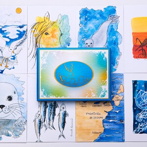 PierRo Art -   2020 Boîte Collection Acadienne - Carte de Souhait