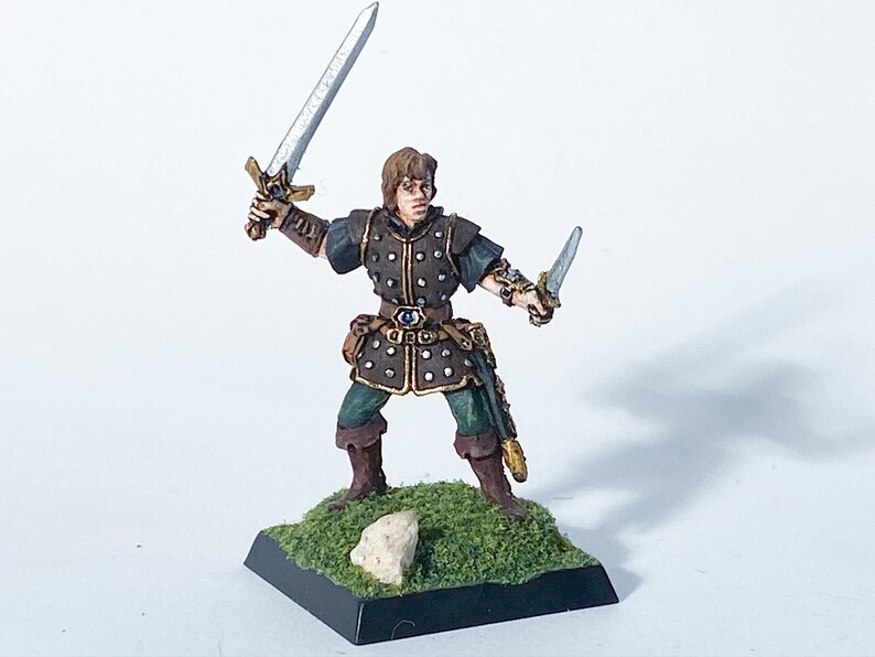 Painted 25mm scale Male Fighter #21